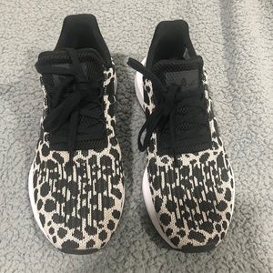 Adidas Swift Run animal print shoes